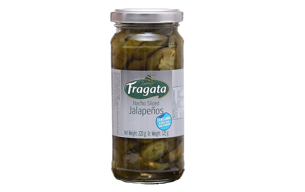 Fragata Nacho Sliced Jalapeños    Glass Jar  220 grams